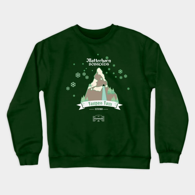 Matterhorn Crewneck Sweatshirt by fastpassfacts